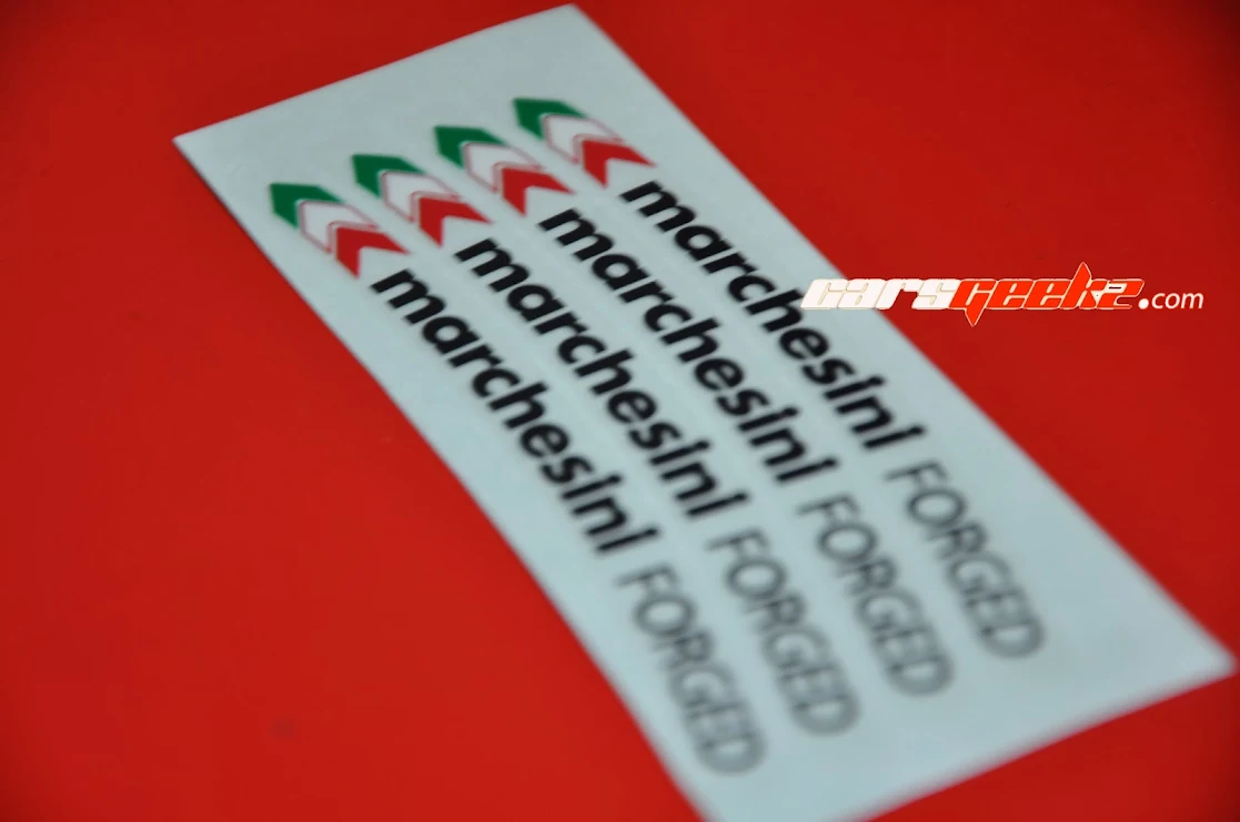 Marchesini Forged Black and Yellow sticker decal 5 Marchesini Forged Black and Yellow sticker decal 6