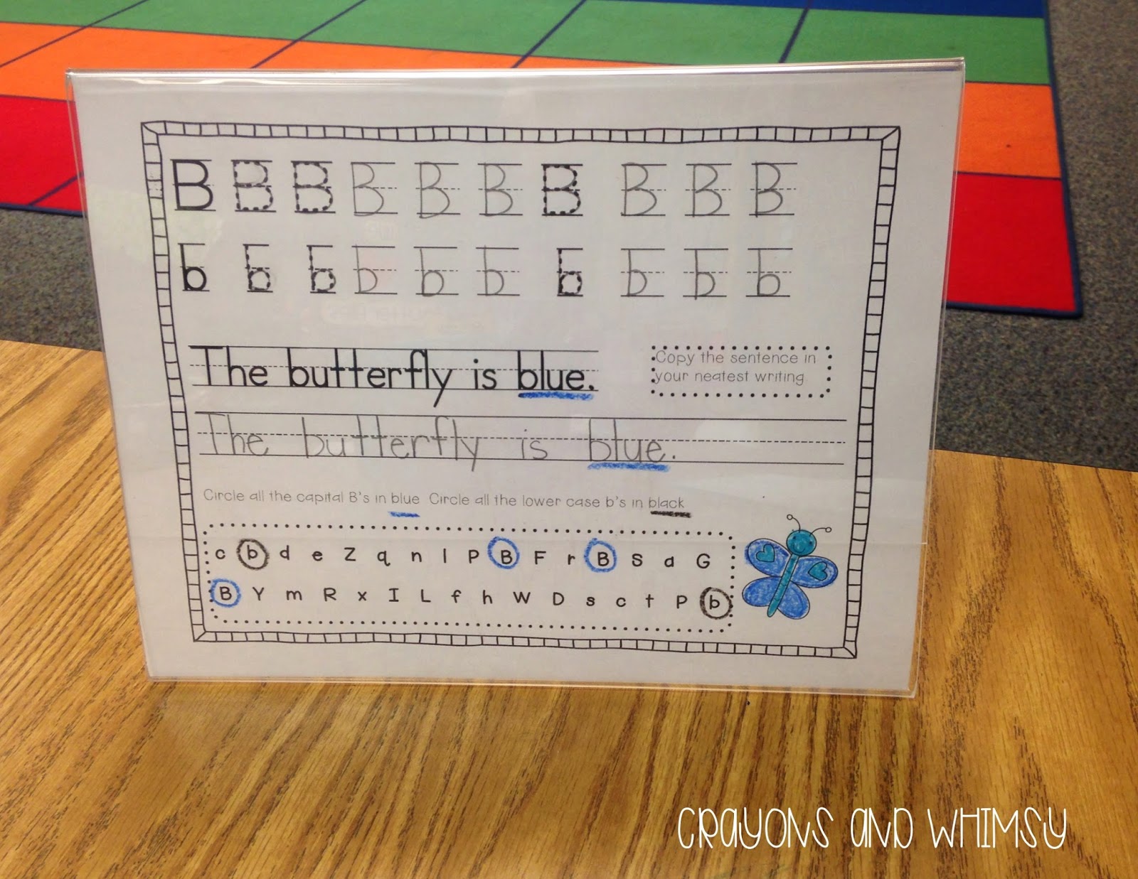 Easy Mini Anchor Chart Holder Crayons and Whimsy