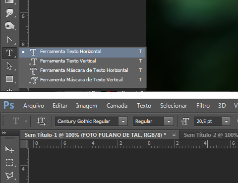 Configurando Ferramenta de Texto Configurando Ferramenta de Texto