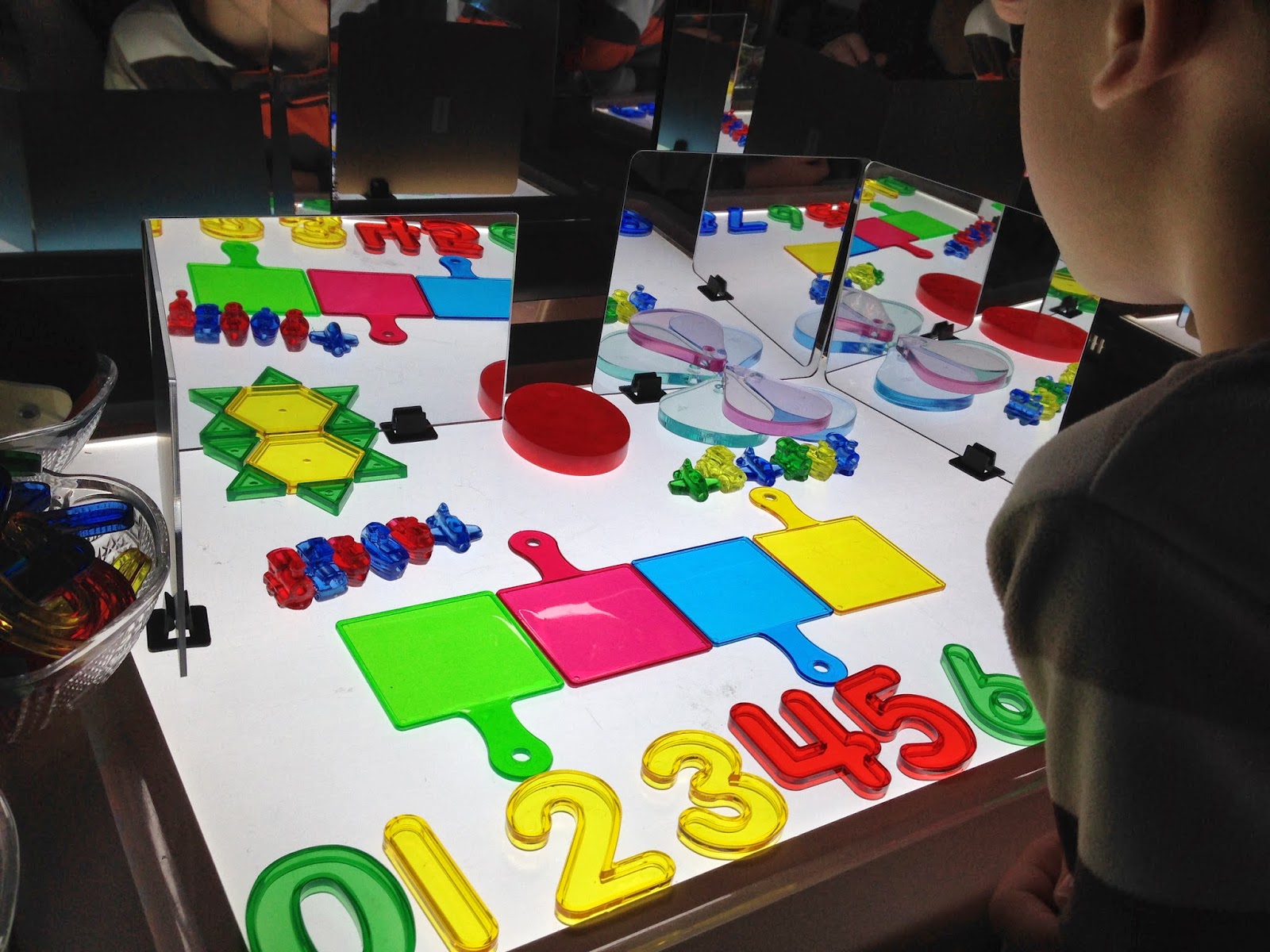 Homeschool and Light Tables building and designing with light