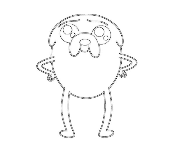 Jake The Dog Coloring Pages - Learny Kids