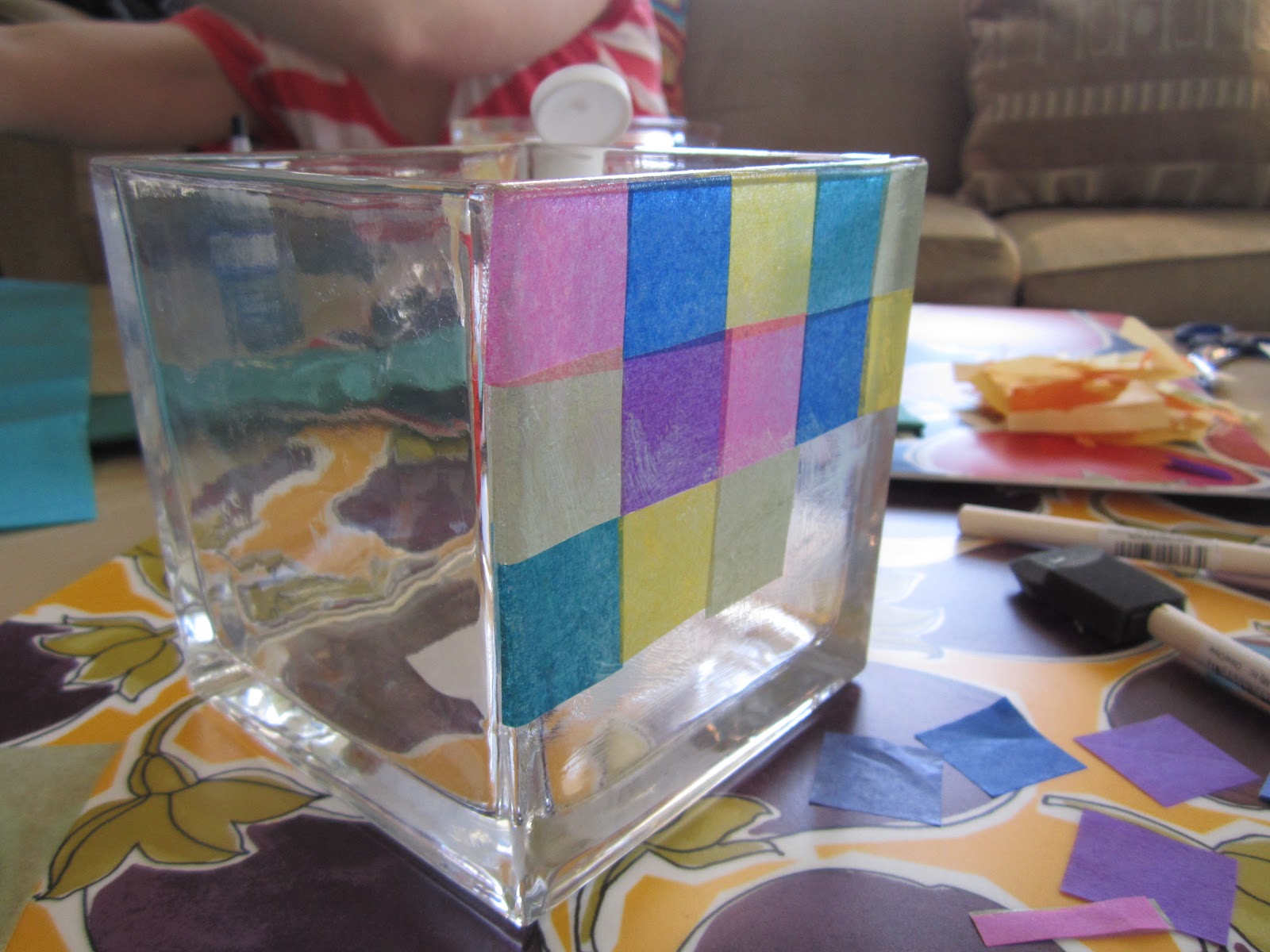 crafty little nook Decoupaged Stained Glass