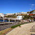 Lido gardens overlooking the sea and some hotels