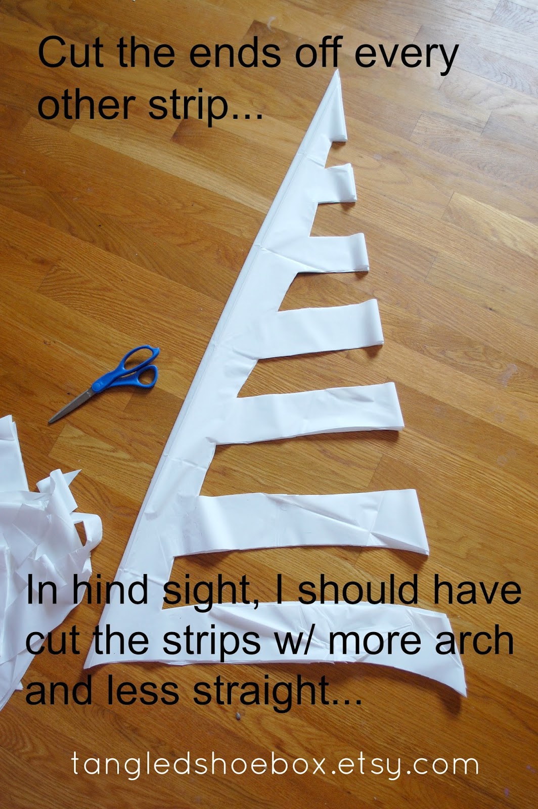 tangled shoebox DIY Spider  (Dollar Tree Round Tablecloth)