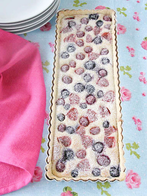 Vegan Summer Berry and Almond Cheesecake Tart