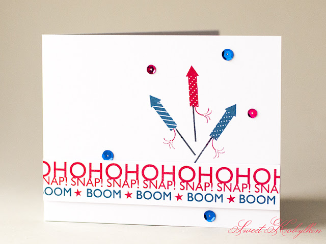 Happy 4th of July Card with Red, White & Blue from Papertrey Ink by Sweet kobylkin pic2
