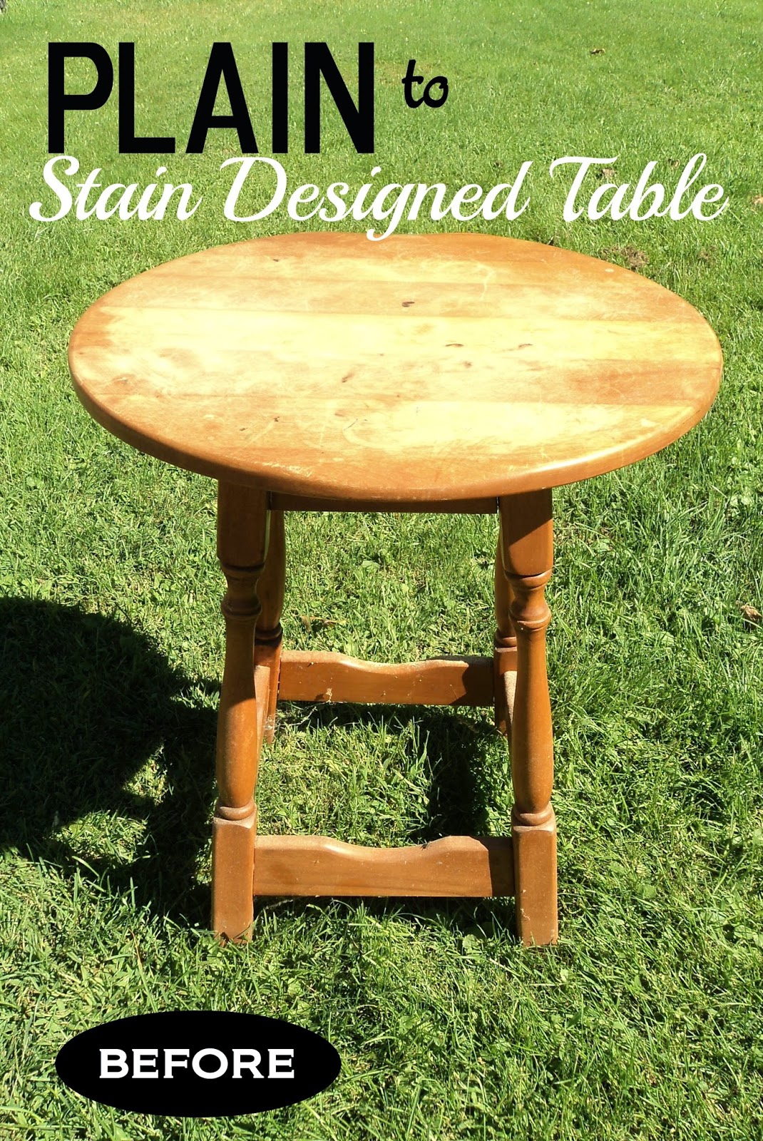 Stain Painted Accent Table Redo It Yourself Inspirations Stain
