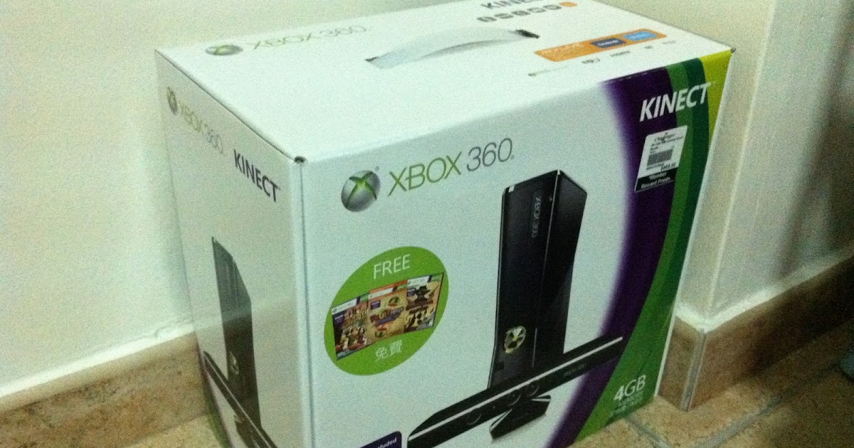 xbox 360 slim 4gb kinect