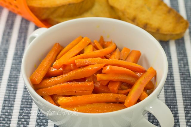 Глазированная морковь для гарниров
