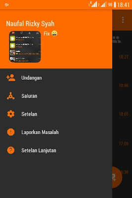 BBM Orange Dark Inovation V4 Base 2.9.0.45 APK 