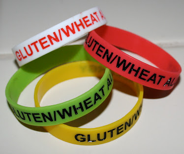 Gluten/wheat allergy bracelets