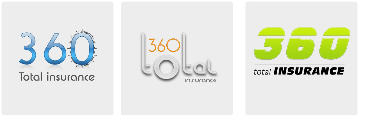 Logo Experts 360 total insurance logo Logo Experts 360 total insurance logo