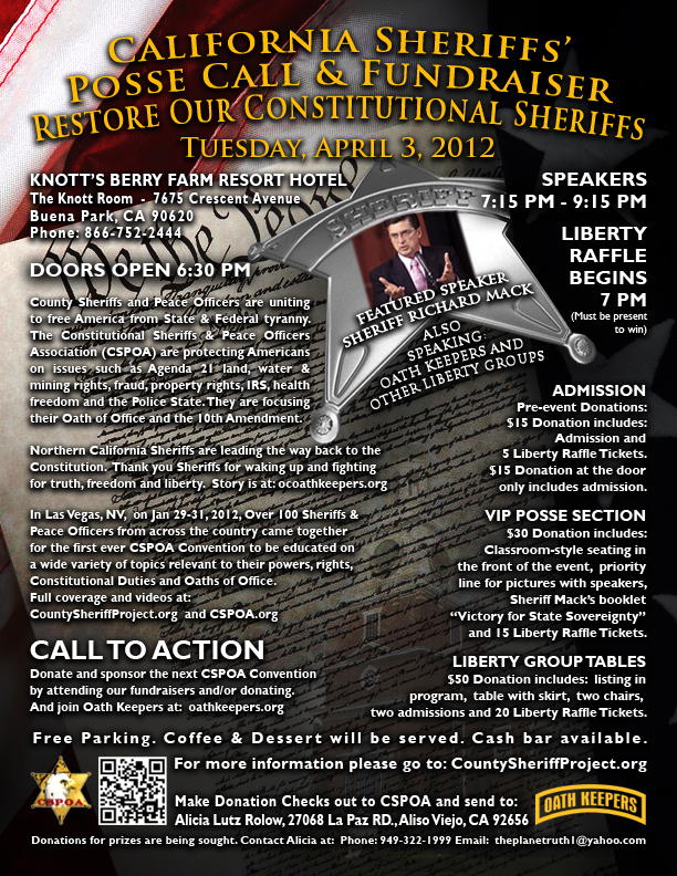 Stranger in a Strange Land California Sheriffs Posse Call in Buena Park, CA April 3, 2012