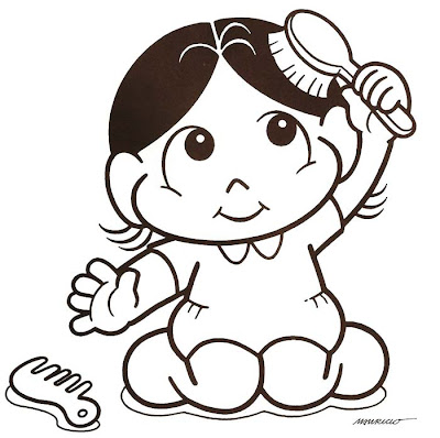 imagens Bebes com ursinho gatinho engraçadinhos brincando monica pintar Desenhos Para Colorir Bebes com ursinho gatinho engraçadinhos brincando monica