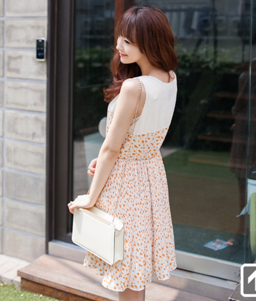 [2fb] Pleated Floral Dress KSTYLICK Latest Korean Fashion KPop