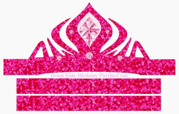 Frozen in Pink: Free Printable Crown or Tiara.