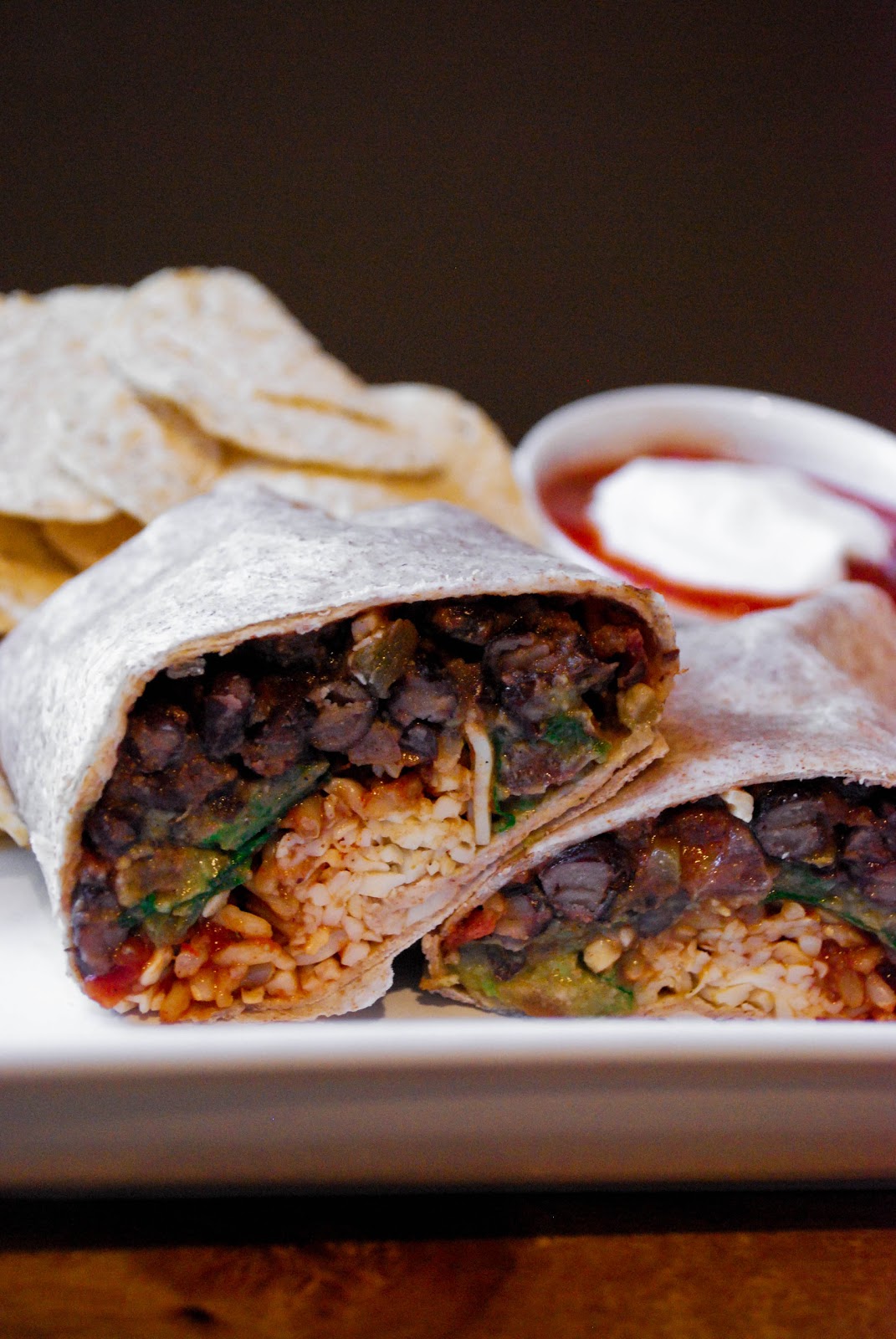 GillyCakes Spicy Black Bean Burritos