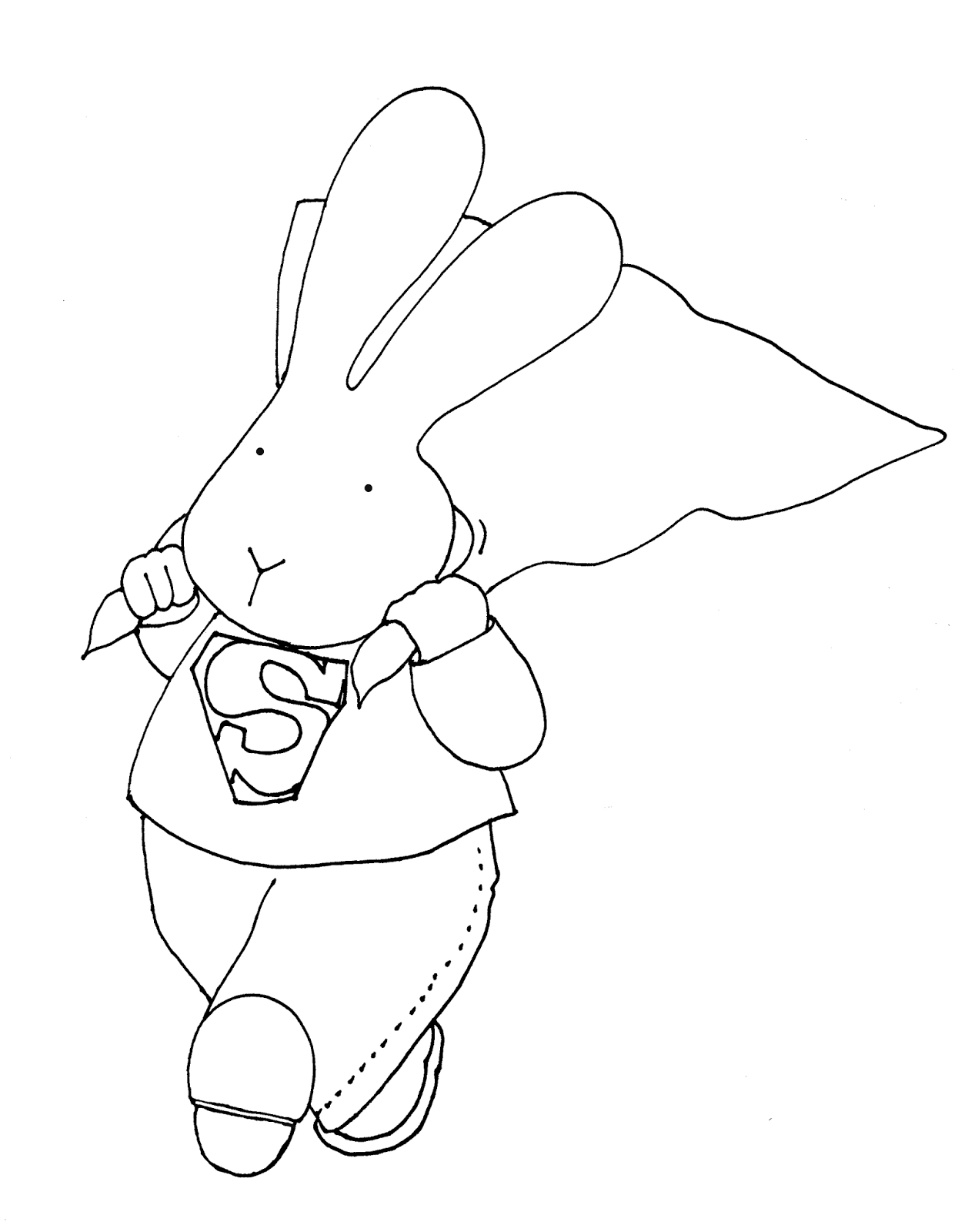 Free Dearie Dolls Digi Stamps: Super Bunny Boy
