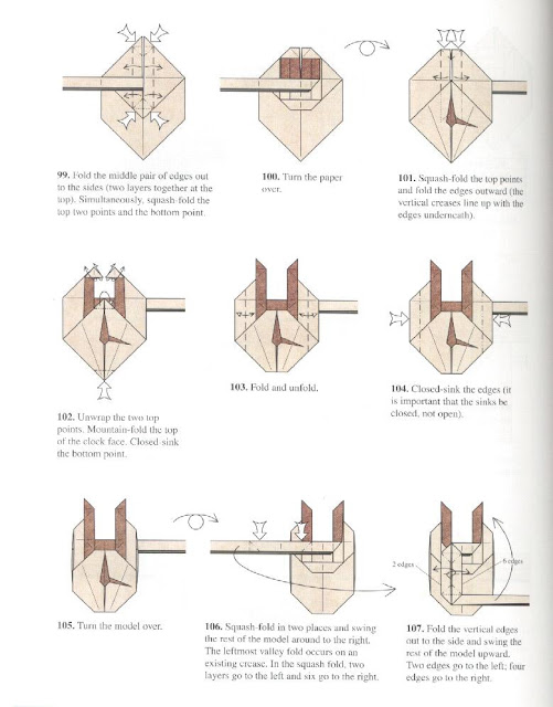 El arte del Origami Black Forest Cuckoo Clock
