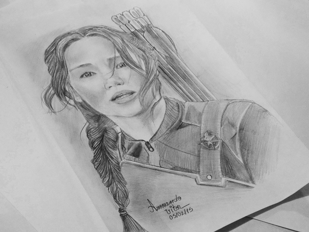 Coisa de desenhar: Katniss Everdeen – Jogos vorazes