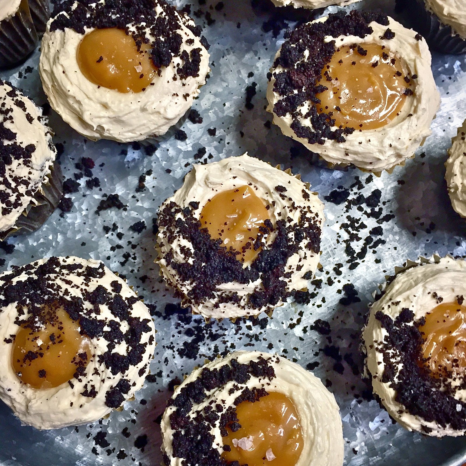 Haute + Heirloom Espresso Infused Dark Chocolate Cupcakes with Whipped