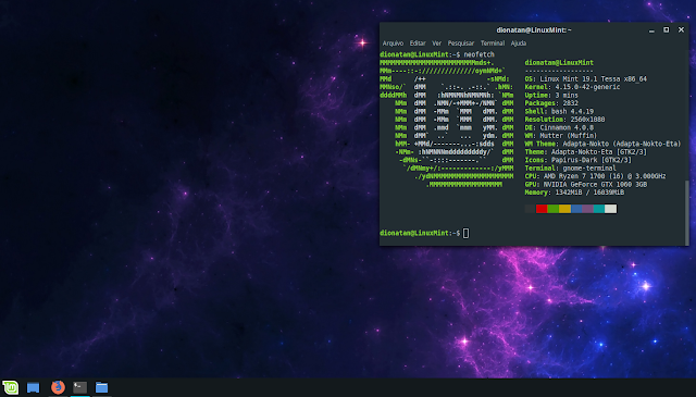 Linux Mint 19.1 atualizado linux-mint191-upgrade-finalized