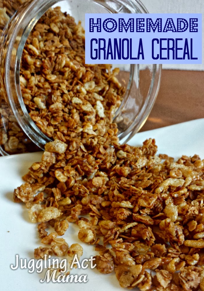 Homemade Granola Cereal Juggling Act Mama