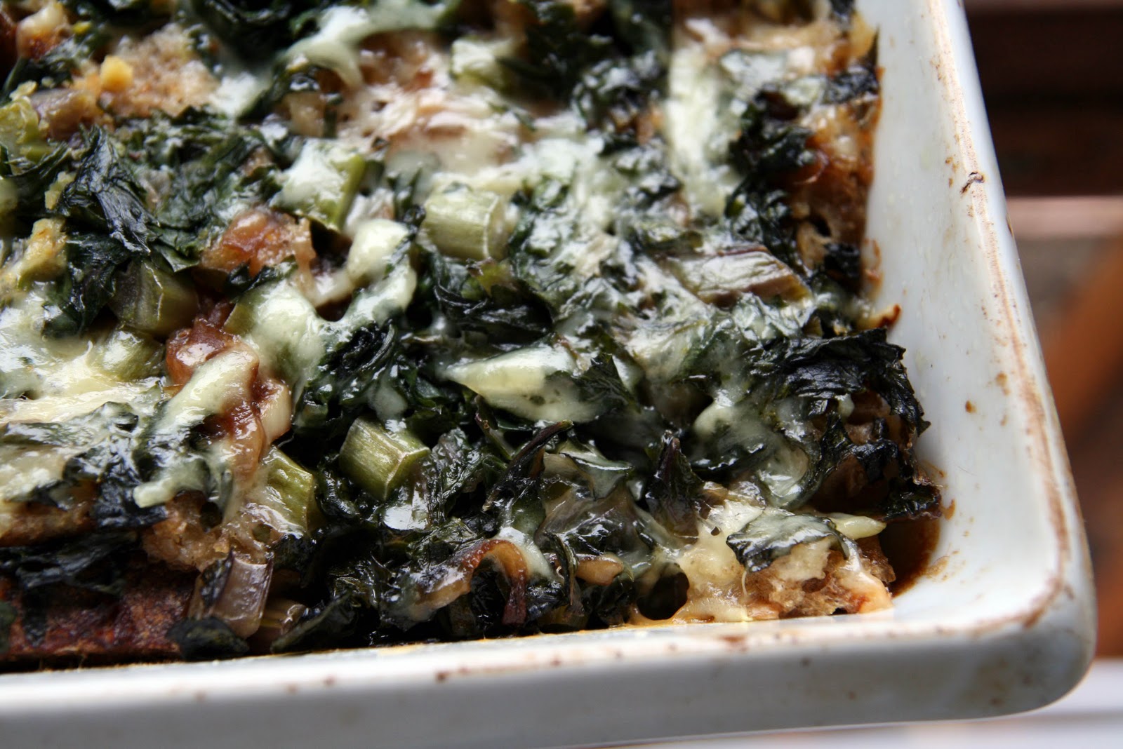 Kale and Rye Bread Panade Recipe mostly foodstuffs