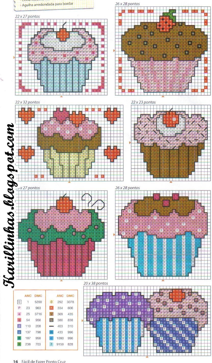 Bolo Em Ponto Cruz Ponto cruz: doces ponto cruz