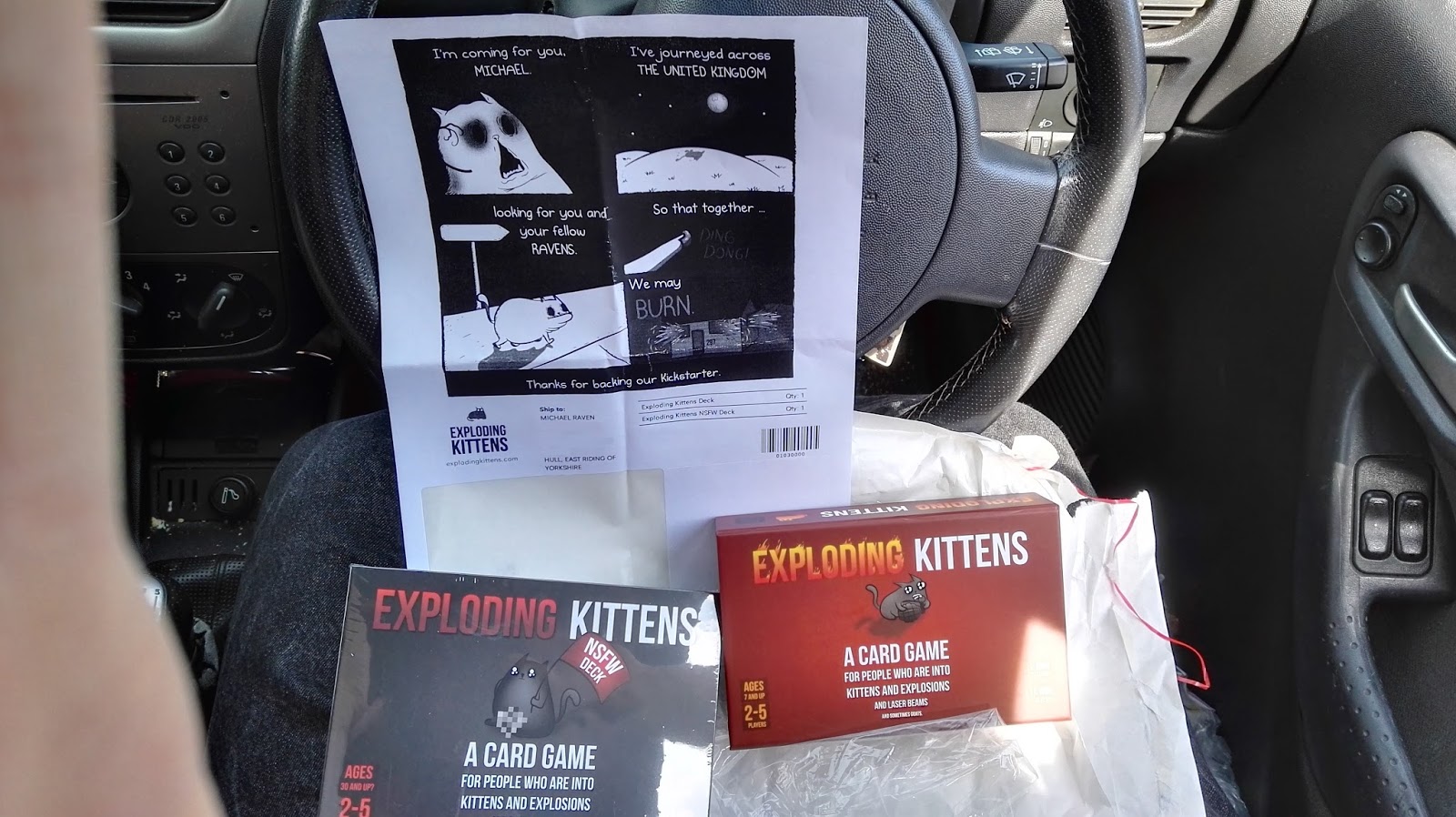 The Blog of Thog: Exploding Kittens is here
