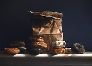 Dulces y Ricas Donas Pintura Realista