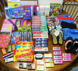 Simply Shoeboxes: Organizing Hat Crocheting Supplies for Operation  Christmas Child Shoebox Packing Party