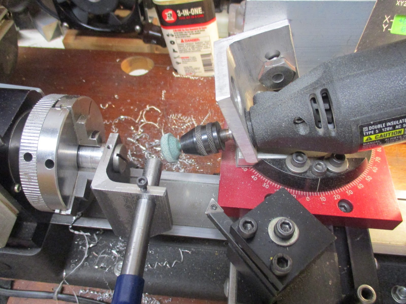 MI Shop Tools Inventions Shereline Lathe Dremel Grinder, Dressing