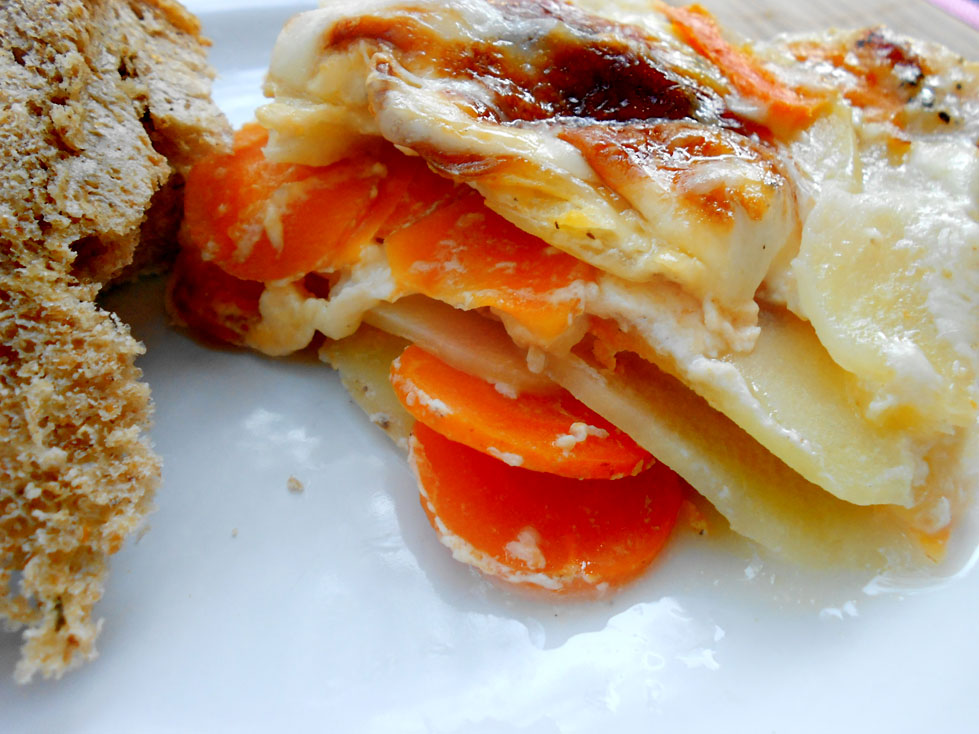 Vegetarian Yogini Potato and Carrot Bake Simply Heaven