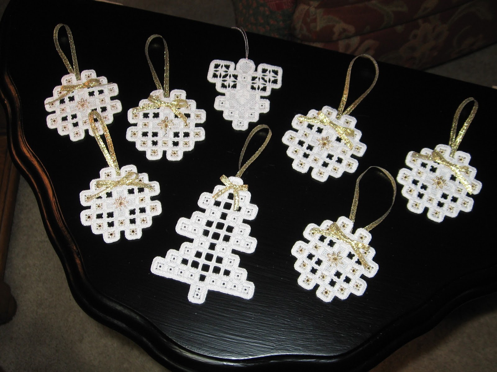 With Needle and Thread Hardanger Ornaments