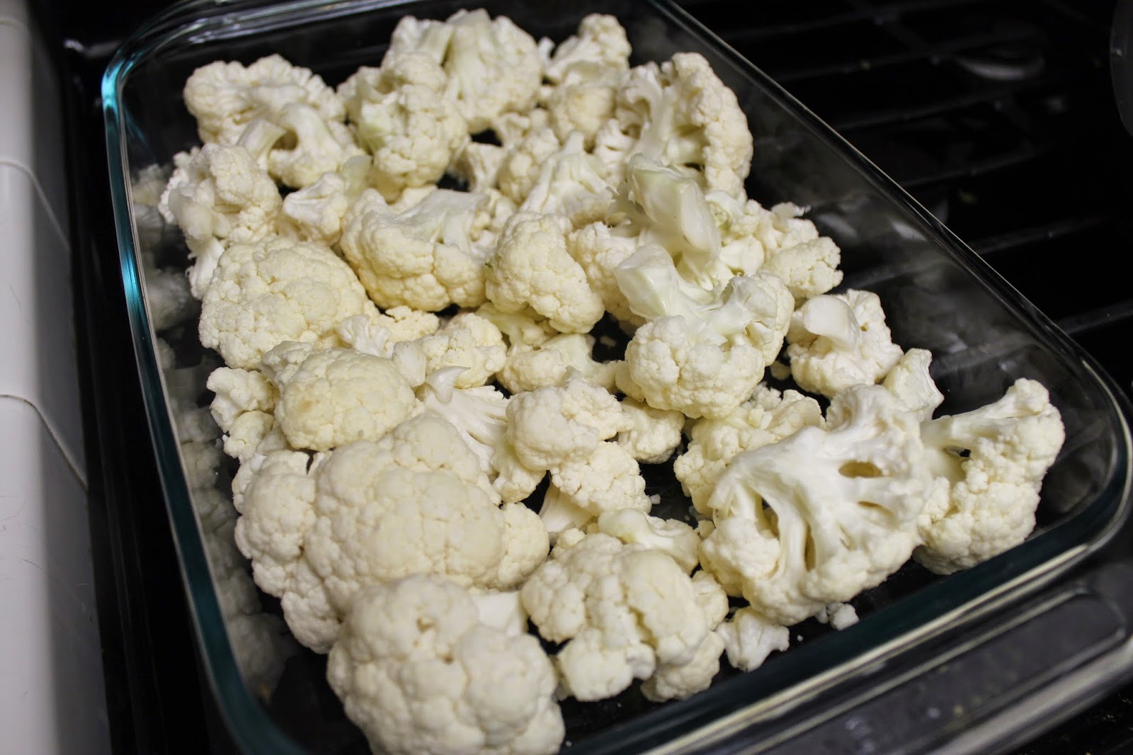 The Foodista Chronicles Oven Roasted Cauliflower with Garlic, Olive Oil and Lemon Juice