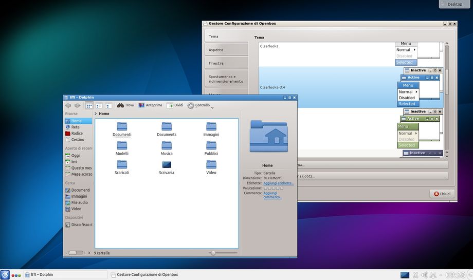 KDE: utilizzare OpenBox come Window Manager