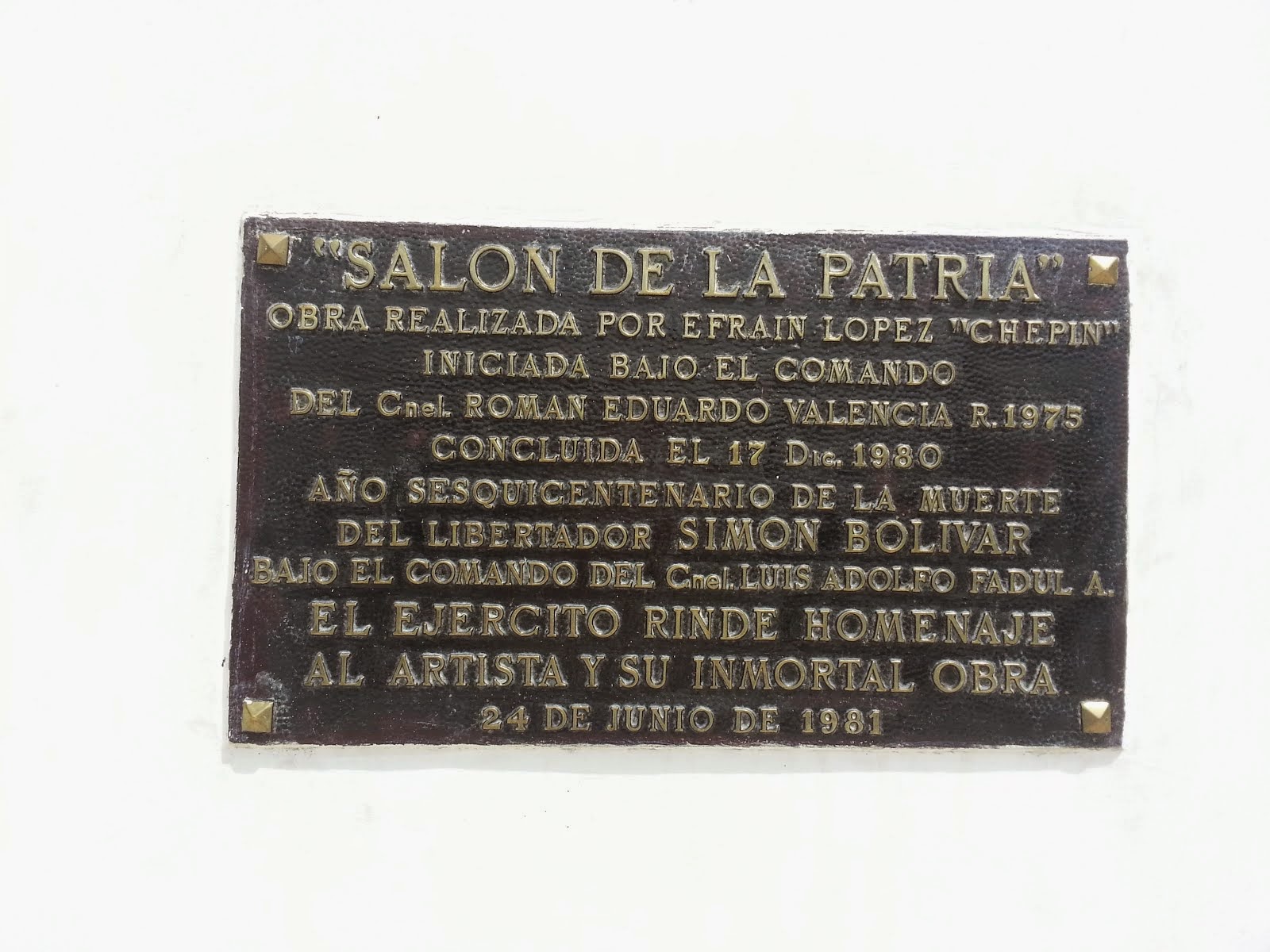 Placa Conmemorativa