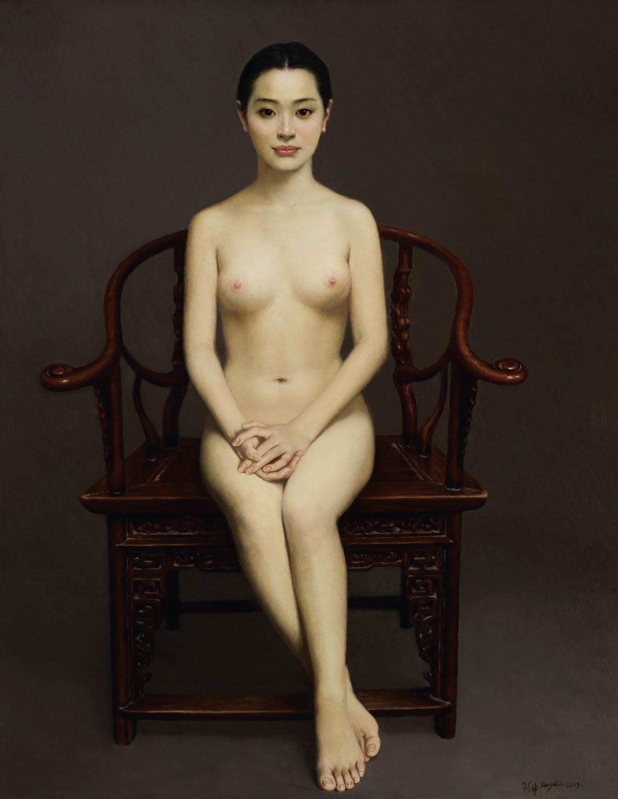 Chinese girl woman naked