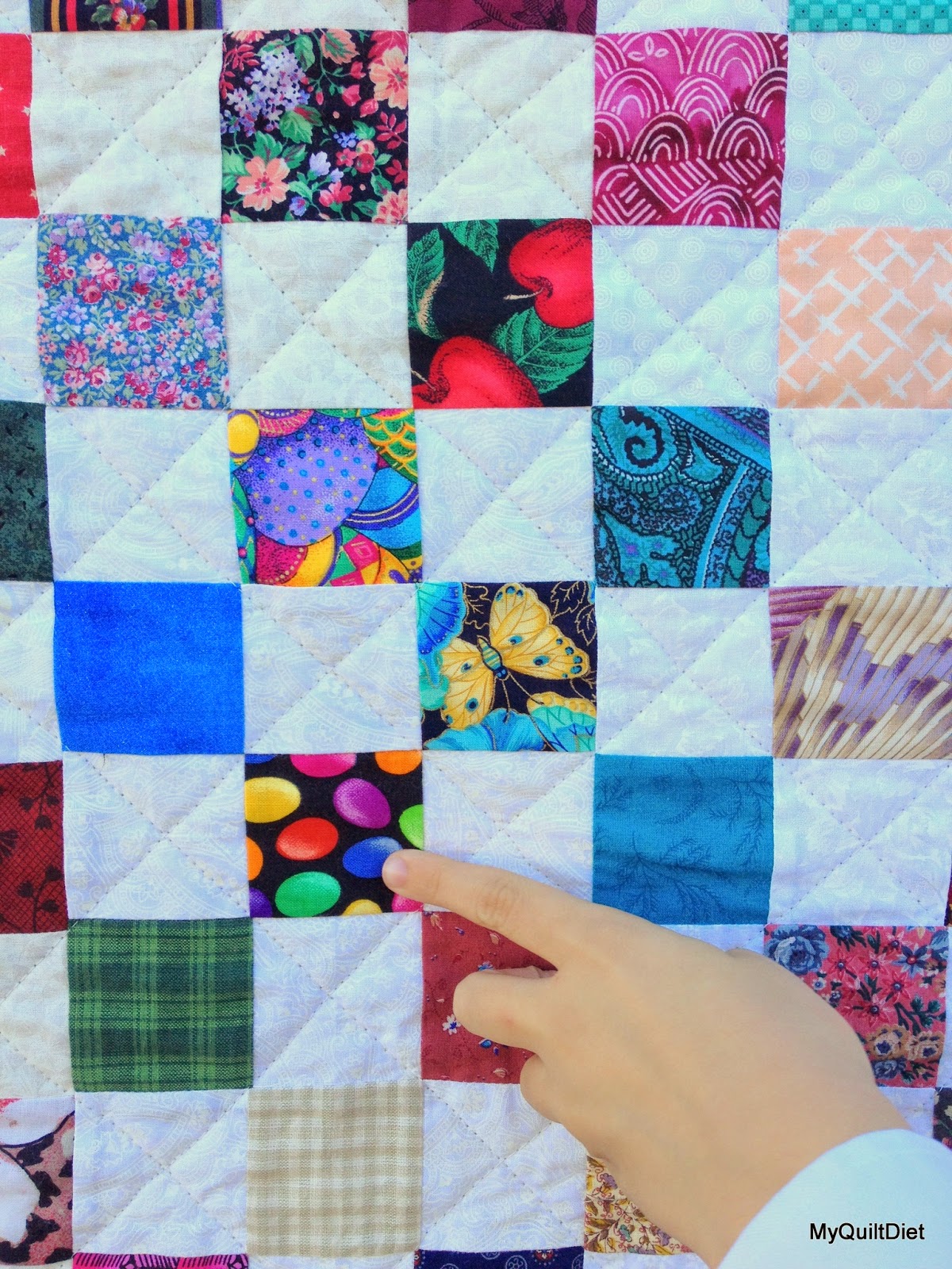 My Quilt Diet... Pixelated (super ugly) Quilt