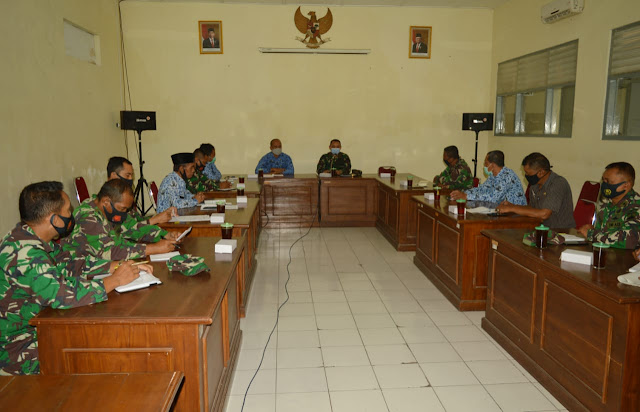 DandimKlaten Pimpin Rapat Persiapan Upacara Pembukaan TMMD Sengkuyung Tahap III danKBMKB Ke VII Kabupaten Klaten Tahun 2020