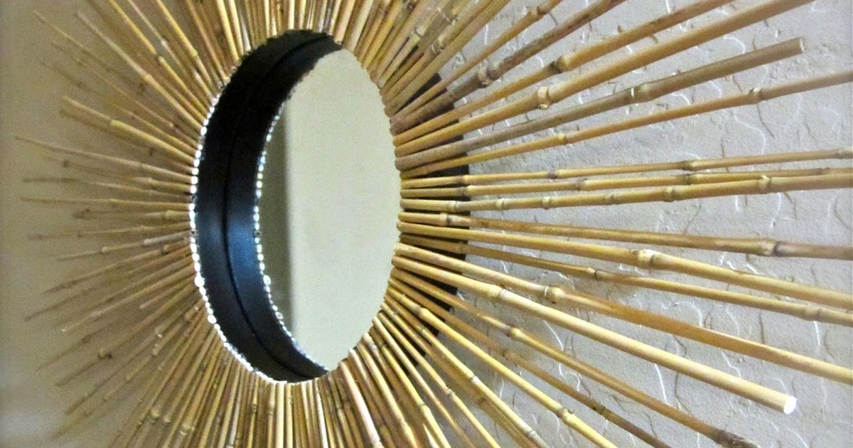 KraftyK8 Bamboo Wall Mirror