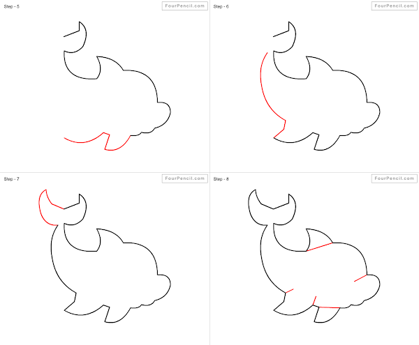 How to draw Dolphin easy steps - slide 4