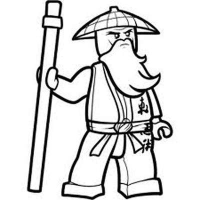 Ninjago Sensei Wu Coloring Page