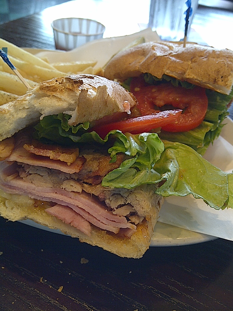 A Pair of Great Pork Sandwiches at Pappas BBQ and Flying Saucer
