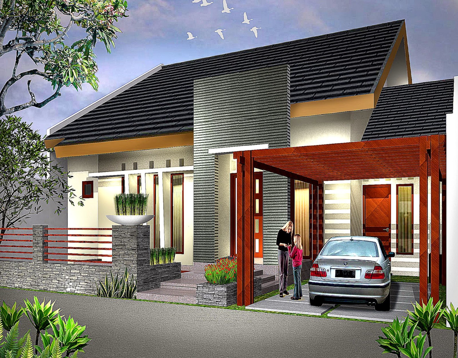 17 Gambar desain rumah minimalis modern