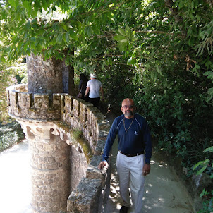Entrance to "INiTIATIC WELLS" of Quinta Da Regaleira in Sintra.