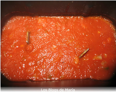 Salsa de Tomate frito en Panificadora