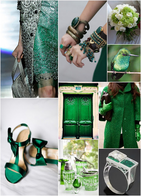 gorgeous emerald green mood board