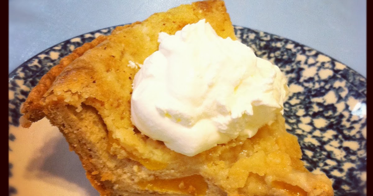 Jennie's Kitchen Sour Cream Peach Pie